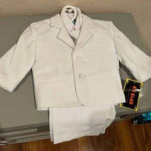 9-12M white suit
